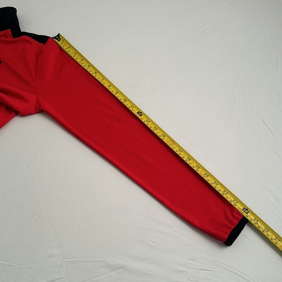 Under Armour red and black logo half zip performance pullover - Picture 8 of 8